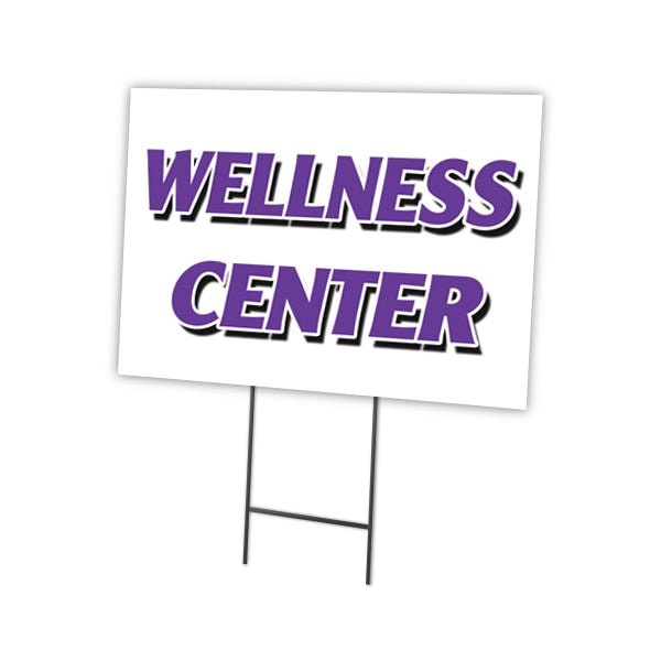 Signmission Wellness Center Yard Sign & Stake outdoor plastic coroplast window, C-1216 Wellness Center C-1216 Wellness Center - main
